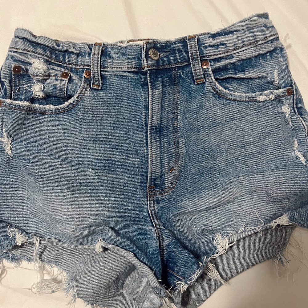 abercrombie denim shorts